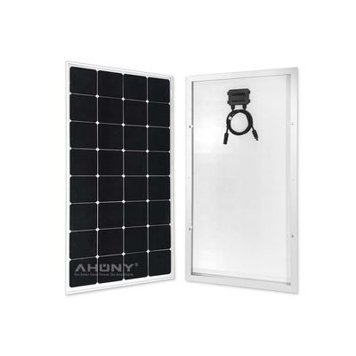 좋은 가격 120W 유리 태양 전지 패널 마크손 태양 전지 전지 후접촉 태양 전지 전지 패널 태양 전지 패널 탐사 기구 데이터 온라인으로