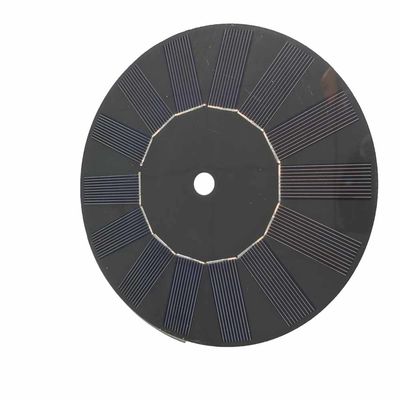 좋은 가격 2.1w 350mA 6V 둥근 맞춤형 태양 전지판 검은 유리섬유 온라인으로