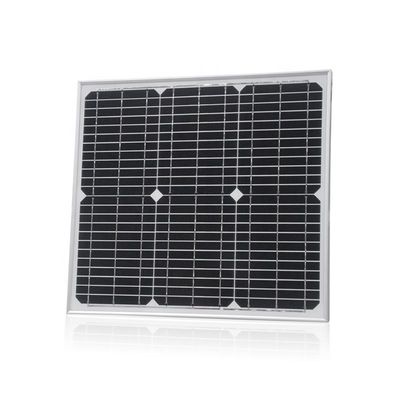 좋은 가격 DC 12V 배터리 충전을 위한 20W 단단한 태양 전지 패널 유리 태양광 모듈 온라인으로