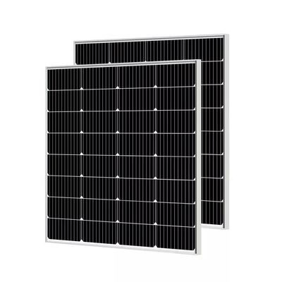 좋은 가격 태양광 100W 단단한 태양 전지 패널 유리 158mm 가정용 태양 전지 시스템 온라인으로