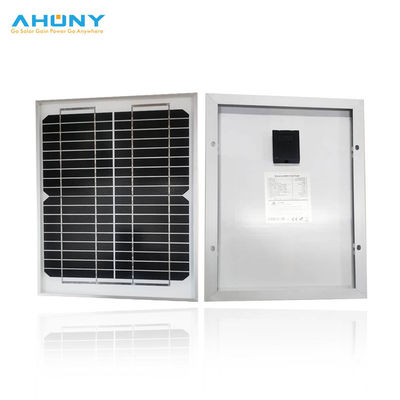 좋은 가격 CCTV 카메라 / 태양광 조명용 500V 화이트 백페이트 모노 크리스탈린 딱딱한 유리 태양 전지 패널 온라인으로