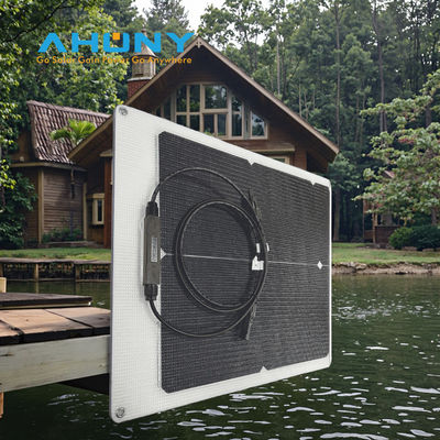 좋은 가격 50W 22V ETFE 검은색 유연 태양 전지 패널 해양, RV, 보트, 캠핑, 텐트, 배터리 충전용 온라인으로