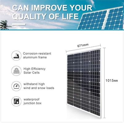 좋은 가격 맞춤 12V 24V 모노 유리 태양 전지 패널 100W-270W 태양 전지 패널 고효율 150W-200W 범위 포함 온라인으로