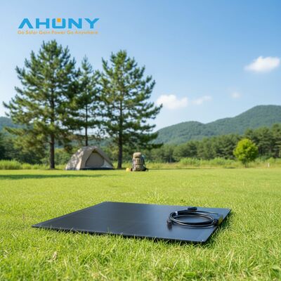 품질 75W 18V 유연 태양 전지 패널 ETFE 블랙 얇은 배터리 충전 해상 RV 캠퍼 보트 캠핑 발전기 공장